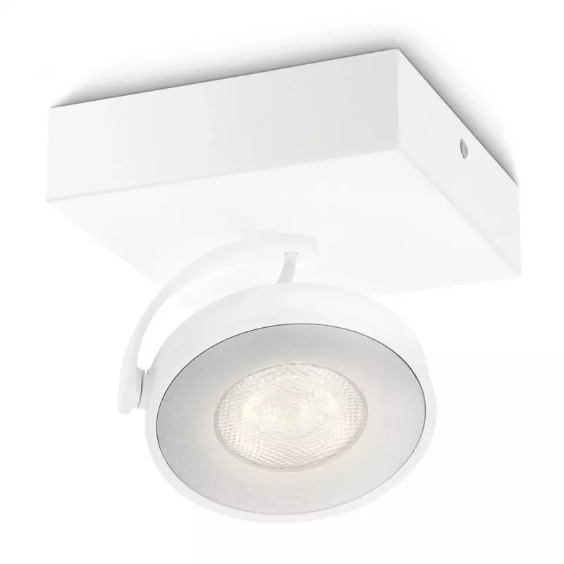 Aufbau-LED-Spot Signify Philips Dimmable Clockwork 6,5W, 500 lm, 2700 K, IP20, Weiß