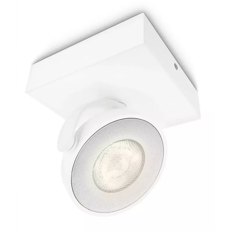 Aufbau-LED-Spot Signify Philips Dimmable Clockwork 6,5W, 500 lm, 2700 K, IP20, Weiß