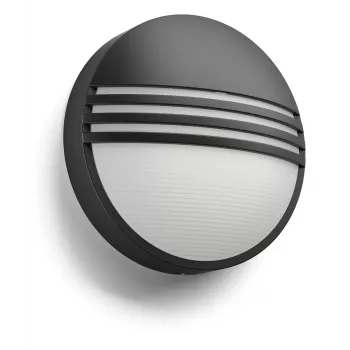 Außenwandleuchte Philips myGarden 172963016 LED 6W, nicht austauschbares Leuchtmittel, schwarz/weiß, Kunstharzgehäuse, 214×78 mm
