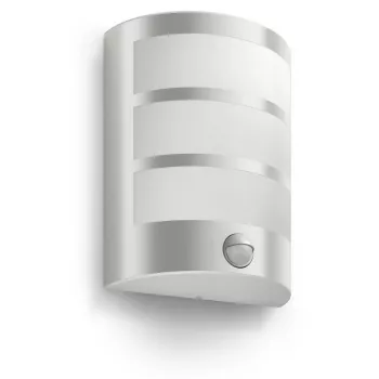 Außenwandleuchte Philips myGarden Python 5,5 W LED, Edelstahl/Weiß, IR-Sensor, 220–240 V