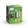 Philips myGarden Buxus Wandleuchte 4,5 W, Außenwandleuchte, Edelstahl, Metall, IP44, Terrasse, Garten, I