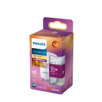 Philips Spot 35W PAR16 GU10, 2,6 W, 35 W, GU10, 230 lm, 15000 h, Warmglow