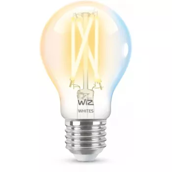 Smart LED Filamentlampe WiZ A60 E27 7W (806 lm) klar, 220–240V
