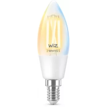Smart bulb WiZ Filament Candle klar 4,9 W C35 E14 Wi-Fi Weiß