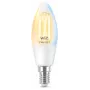 Smart bulb WiZ Filament Candle klar 4,9 W C35 E14 Wi-Fi Weiß