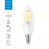 Smart bulb WiZ Filament Candle klar 4,9 W C35 E14 Wi-Fi Weiß