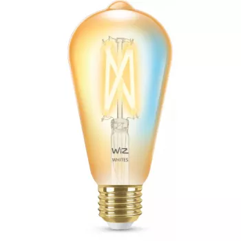 Smart bulb WiZ Filament Bulb amber 6.7W ST64 E27 Wi-Fi Gold