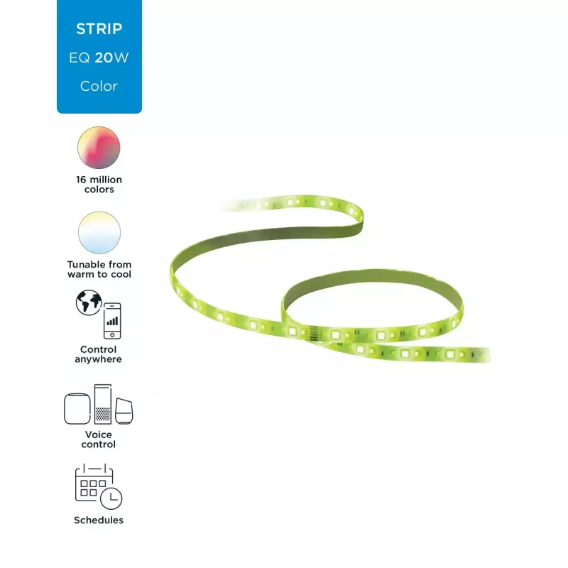 Intelligenter Lichtstreifen WiZ 929002524801 Wi‑Fi/Bluetooth 20 W Weiß