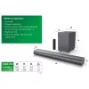 Soundbar Philips TAB6100/10 2.1-Kanal 80 W RMS Dolby Atmos