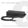 USB-C Laptop-Ladegerät CLUB 3D 140W, Netzstrom, universelle Kompatibilität, 1 m Kabel, schwarz