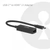 USB-C auf HDMI 2.1 Adapter Club 3D CAC-2505 — 8K@60Hz, USB Type-C auf HDMI + USB, 0,12 m