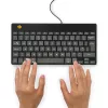 R-Go Tools Ergonomische Tastatur R-Go Compact Break, kompakte Tastatur mit Pausensoftware, QWERTY (UK), kabelgebunden, schwarz