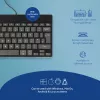 R-Go Tools Ergonomische Tastatur R-Go Compact Break, kompakte Tastatur mit Pausensoftware, QWERTY (UK), kabelgebunden, schwarz