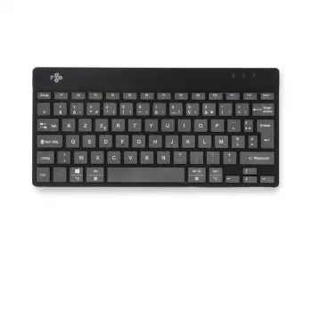 Ergonomische Tastatur R-Go Tools R-Go Compact Break, kompakte Tastatur mit Pausensoftware, AZERTY (FR), Bluetooth, schwarz