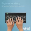 Ergonomische Tastatur R-Go Tools R-Go Compact Break, kompakte Tastatur mit Pausensoftware, AZERTY (FR), Bluetooth, schwarz
