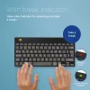 Ergonomische Tastatur R-Go Tools R-Go Compact Break, kompakte Tastatur mit Pausensoftware, AZERTY (FR), Bluetooth, schwarz