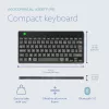 Ergonomische Tastatur R-Go Tools R-Go Compact Break, kompakte Tastatur mit Pausensoftware, AZERTY (FR), Bluetooth, schwarz