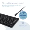 Ergonomische Tastatur R-Go Tools R-Go Compact Break, kompakte Tastatur mit Pausensoftware, AZERTY (FR), Bluetooth, schwarz