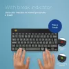 R-Go Tools Ergonomische Tastatur R-Go Compact Break, kompakte Tastatur mit Break-Software, QWERTY (NORDIC), Bluetooth, schwarz