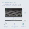 R-Go Tools Ergonomische Tastatur R-Go Compact Break, kompakte Tastatur mit Break-Software, QWERTY (NORDIC), Bluetooth, schwarz