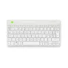 R-Go Tools Ergonomische Tastatur R-Go Compact Break, kompakte Tastatur mit Pausensoftware, QWERTY (NORDIC), Bluetooth, weiß