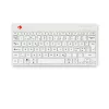 R-Go Tools Ergonomische Tastatur R-Go Compact Break, kompakte Tastatur mit Pausensoftware, QWERTY (NORDIC), Bluetooth, weiß