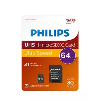 Philips FM64MP45B/00 Speicherkarte 64 GB MicroSDXC UHS-I Class 10