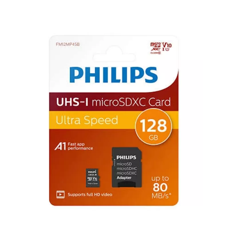 Philips FM12MP45B/00 Speicherkarte 128 GB MicroSDXC UHS-I Class 10