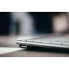 BakkerElkhuizen UltraBoard 950 BE Azerty, Mini, Kabelgebunden, USB, Scherentastenschalter, AZERTY, Hellgrau, Weiß