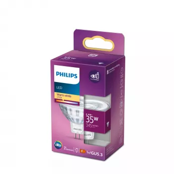 LED-Leuchtmittel Philips Spot MR16 GU5.3 4,4W (345 lm) 2700K warmweiß, CRI 80, 36° Abstrahlwinkel