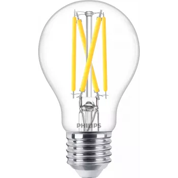 Philips Filament Bulb Clear 60W A60 E27, 5,9 W, 60 W, E27, 806 lm, 15000 h, Warmes Leuchten