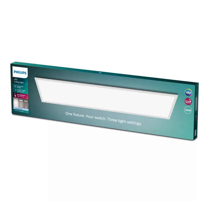Deckenleuchte Philips Functional Panel 36 W LED rechteckig 300×1200×42 mm, weiß