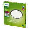 Deckenleuchte Philips Superslim 15W LED, 4000K, IP54, 250×250 mm, Schwarz/Weiß