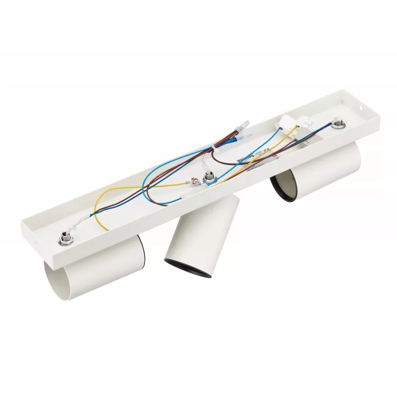 Philips Kosipo Decken-/Wandstrahler 3x, Aufbauleuchte, GU10, 3 Leuchtmittel, LED, 220-240 V, Weiß