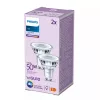 Philips Spot 50W PAR16 GU10 2 Stück, 4.6 W, 50 W, GU10, 390 lm, 15000 h, Kaltweiß