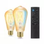 WiZ Filament Bulb Amber 50 W ST64 E27 x2, Smart-Beleuchtung, Wi-Fi/Bluetooth, Gold, Wi-Fi 4 (802.11n), 802.11b, 802.11g, LED, E27