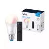 WiZ Bulb 8W (Eq.60W) A60 E27 x1 + Fernbedienung, Intelligente Lampe, Wi-Fi/Bluetooth, Weiß, Wi-Fi 4 (802.11n), 802.11b, 802.11g, LED, E27