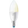 WiZ Candle 40 W C37 E14 2 Stück, intelligente Glühbirne, Wi-Fi/Bluetooth, Weiß, Wi-Fi 4 (802.11n), 802.11b, 802.11g, LED, E14