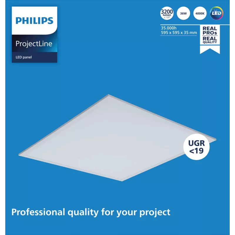 LED-Panel Philips OC Panel 6060 4000K Weiß IP20 — Einbau-/Deckenleuchte 60x60 cm