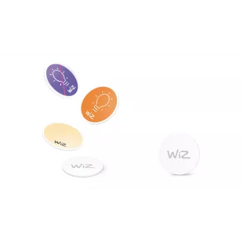 WiZ NFC Tag 4 Stück, Kabellos, NFC, Weiß, IP20, Kunststoff, Nicht erforderlich