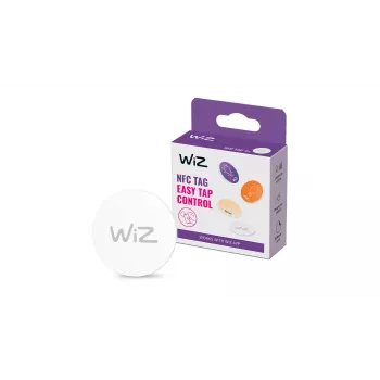 WiZ NFC Tag 4 Stück, Kabellos, NFC, Weiß, IP20, Kunststoff, Nicht erforderlich
