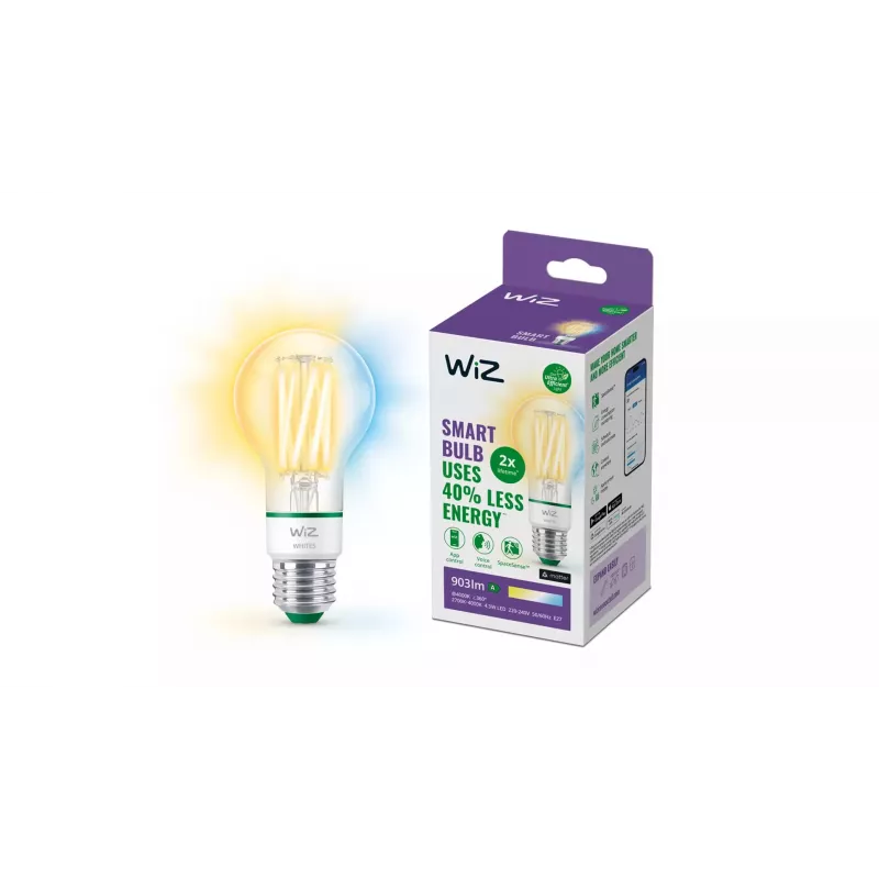WiZ Filament klar 60 W A60 E27 903 lm Energieklasse A