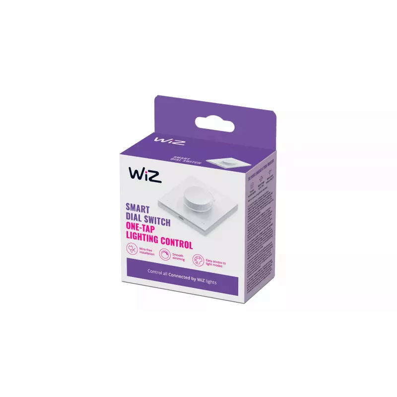 WiZ Smart Dial Switch Philips Wireless Wi-Fi Weiß Batterie 5V