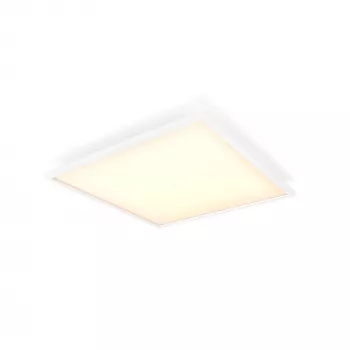 Philips Aurelle Quadrat-Panel-Leuchte, Smart Deckenleuchte, Bluetooth/Zigbee, Weiß, LED, Aluminium, variabel