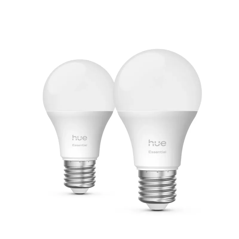 Philips Hue White and colour ambience Essential A60 – E27 smart bulb – 806 lm – 8W – 2-Pack