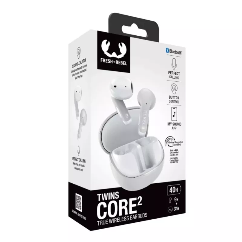 Hama Twins Core 2 Headset True Wireless Stereo (TWS) In-Ear Telefonie/Musik USB Typ-C Bluetooth Grau