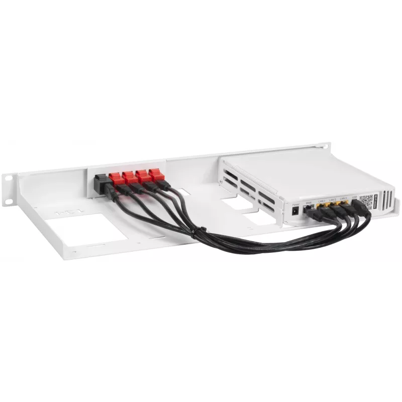 Montagekit Rackmount.IT RM-FB-T4 1U Weiß 48,3 cm