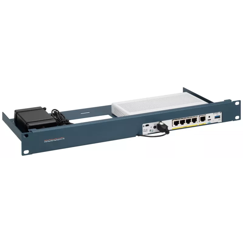 Montagehalterung Rackmount.IT RM-CI-T21 1U Blau 483mm 216mm 44mm