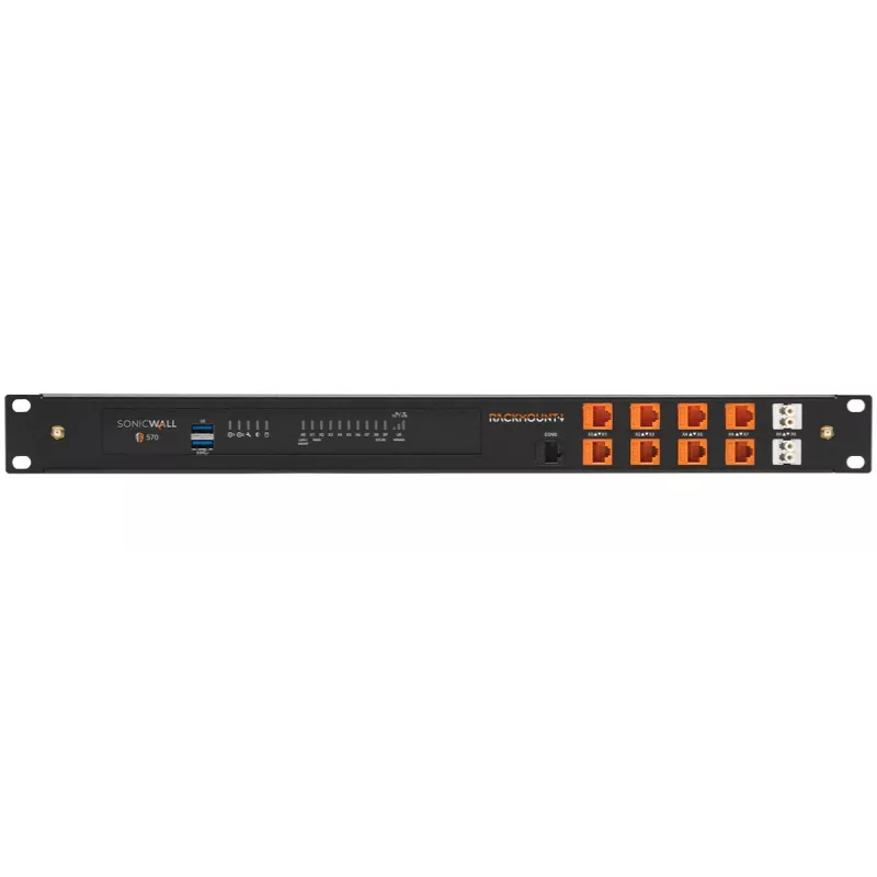 Rackmount IT Rackmount-Kit für SonicWall TZ570W RM-SW-T12 1U – kompatible 1U-Rackmontage