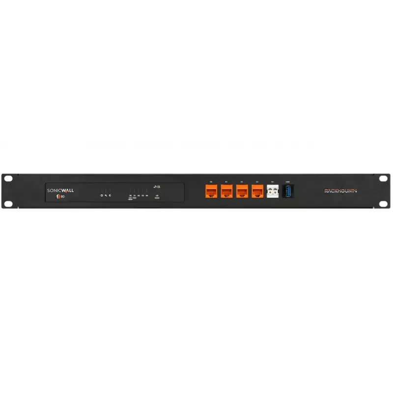 1U Rackmount Kit für SonicWall TZ80 von rackmount it RM-SW-T14 — 1U Montageset für SonicWall TZ80 Appliance